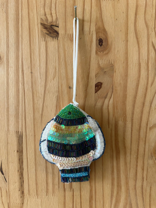 Beaded Fish Pouch