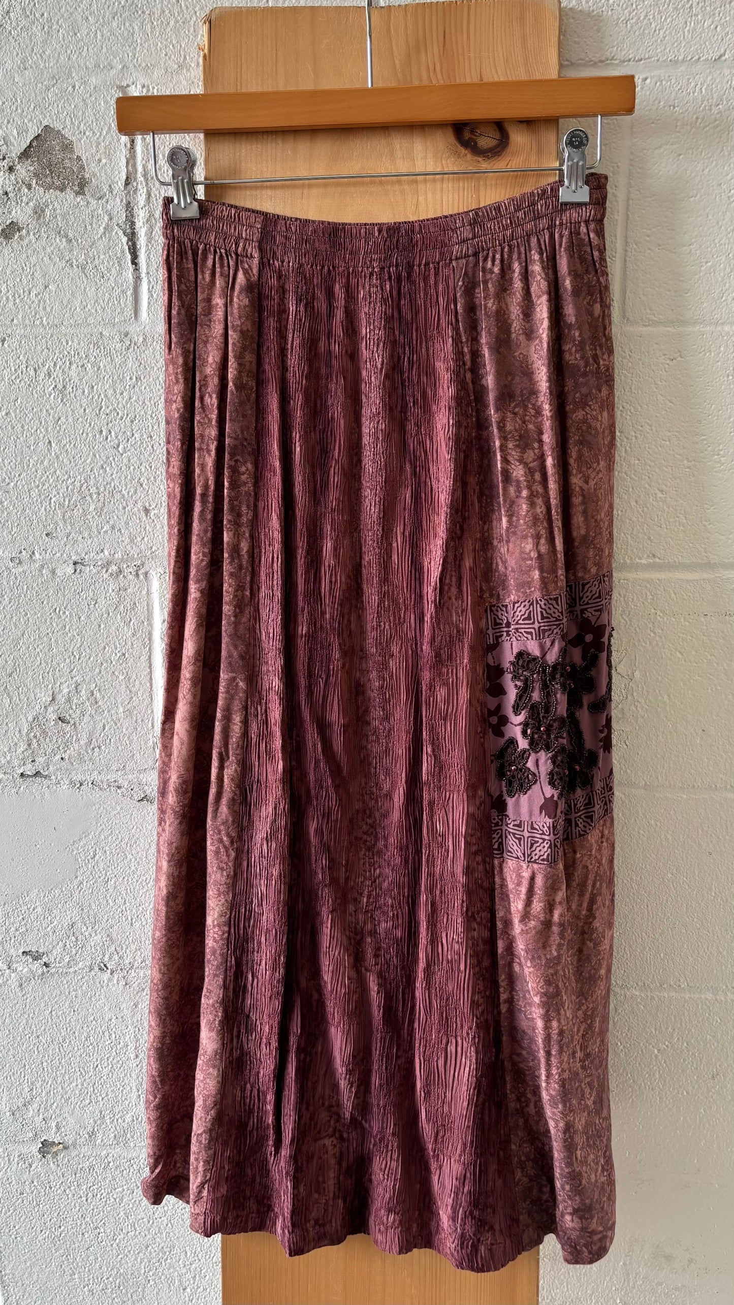 Vtg Maroon Skirt : L