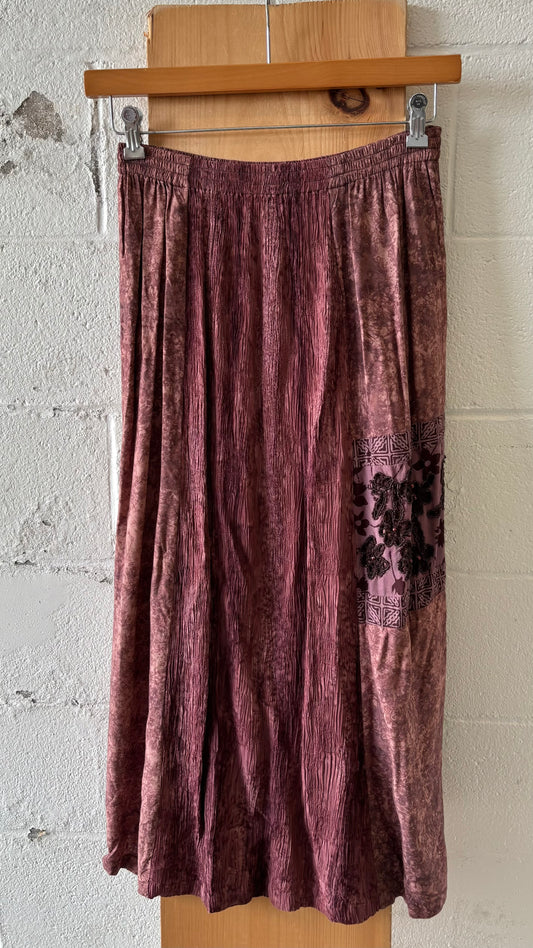 Vtg Maroon Skirt : L
