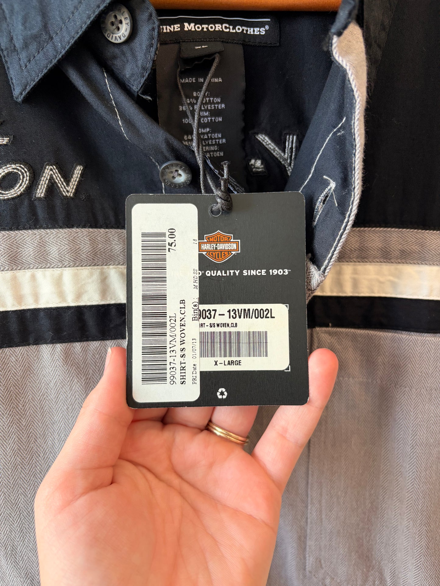 NWT Harley Button Down : XL