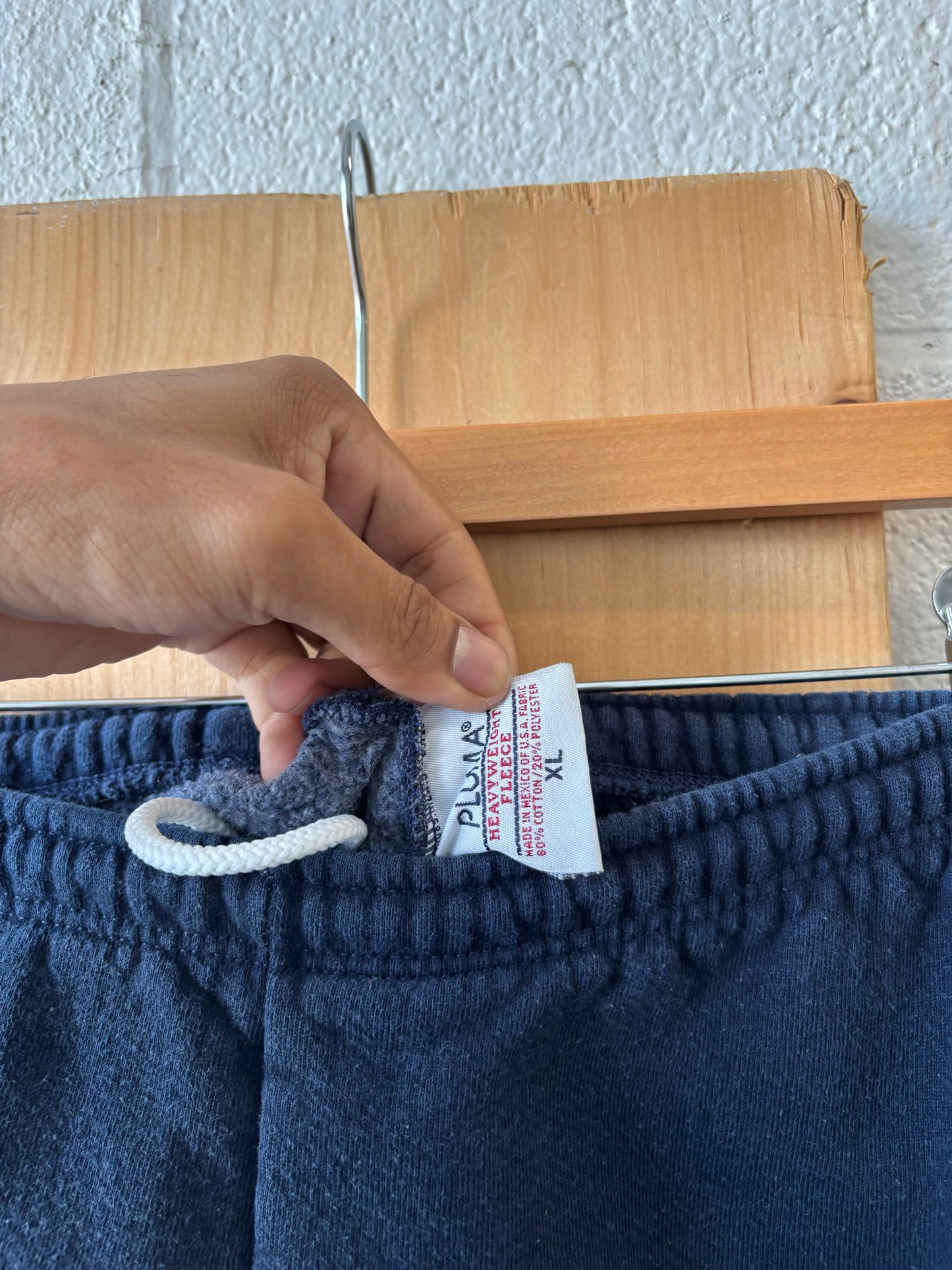 Vtg Dark Navy Joggers : XL