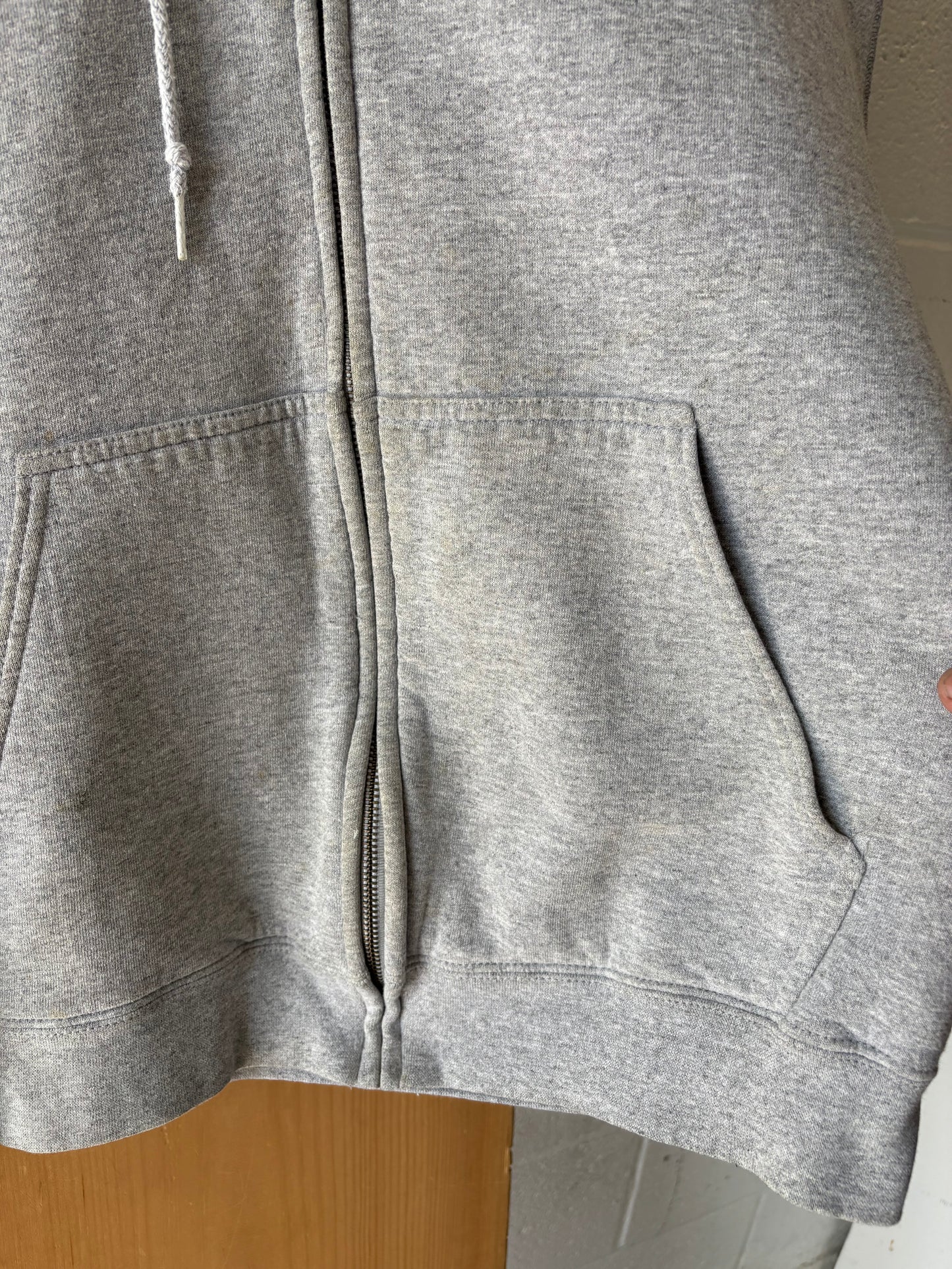 Vtg Gray Nike Sleeveless Hoodie : M
