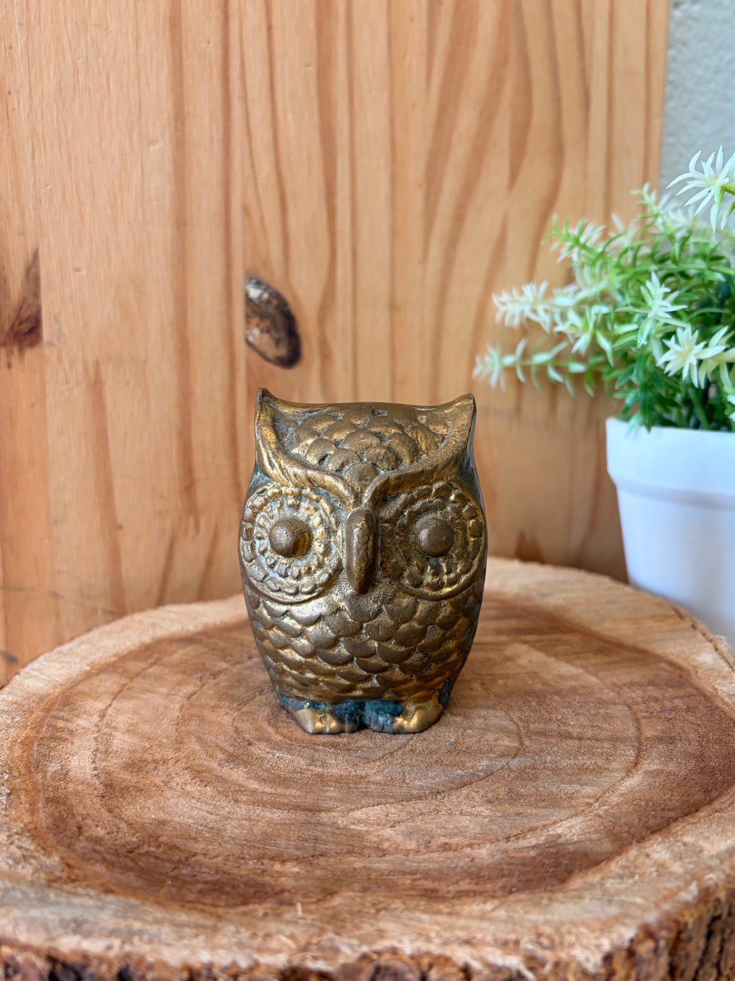 Vtg Brass Owl (Local Pickup Only)