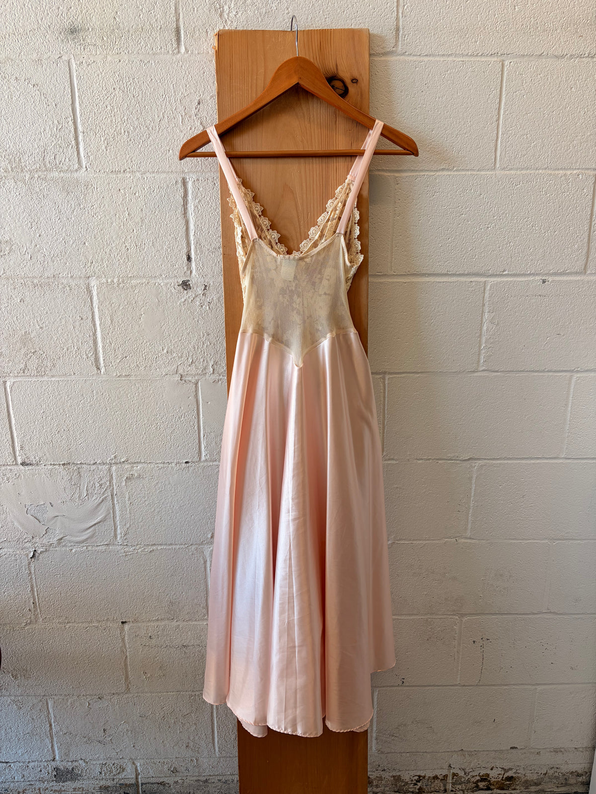 Vtg Pink Princess Slip Dress : S (As Is)