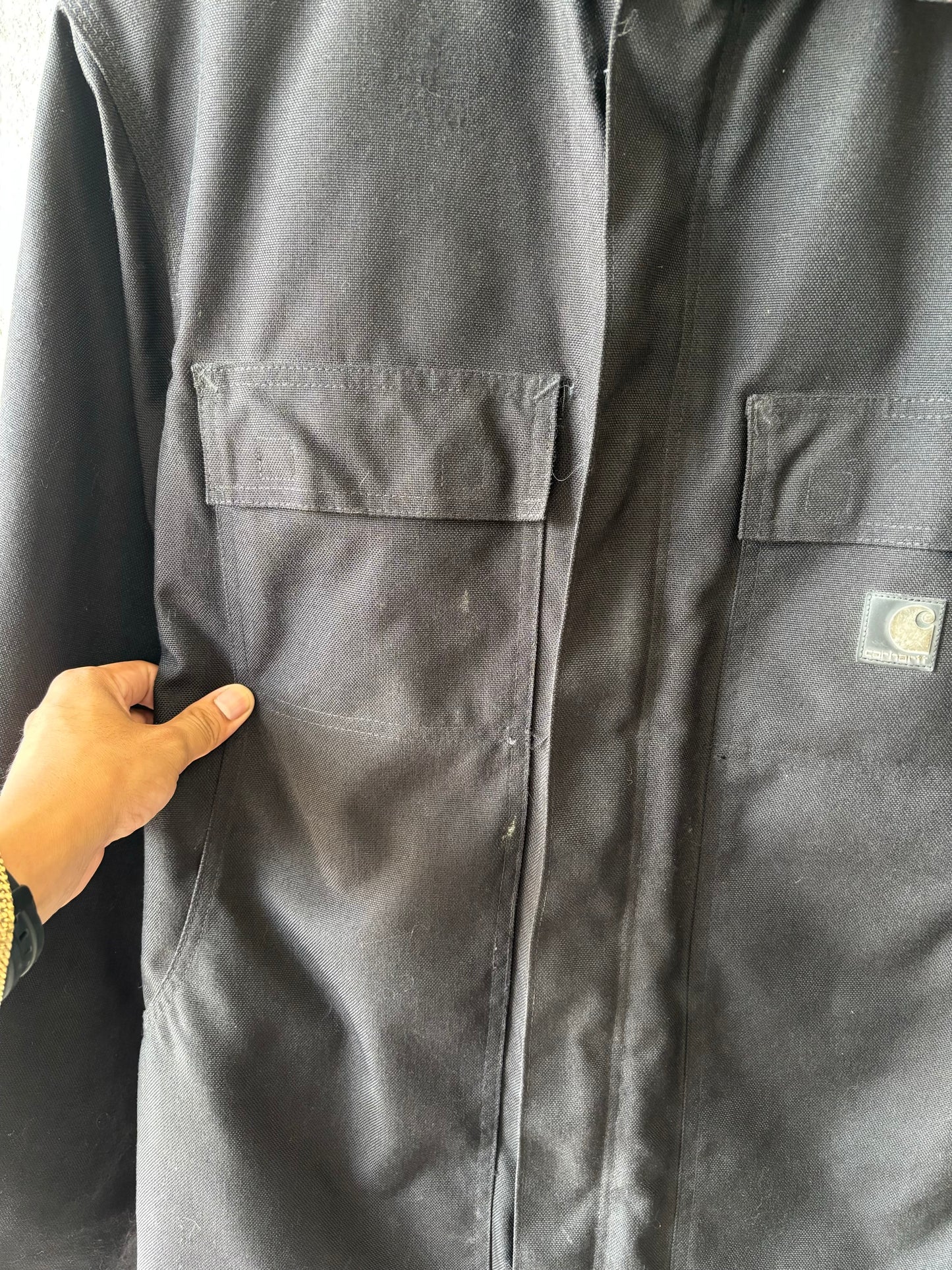 Black Carhartt Canvas Work Jacket : XL/2XL