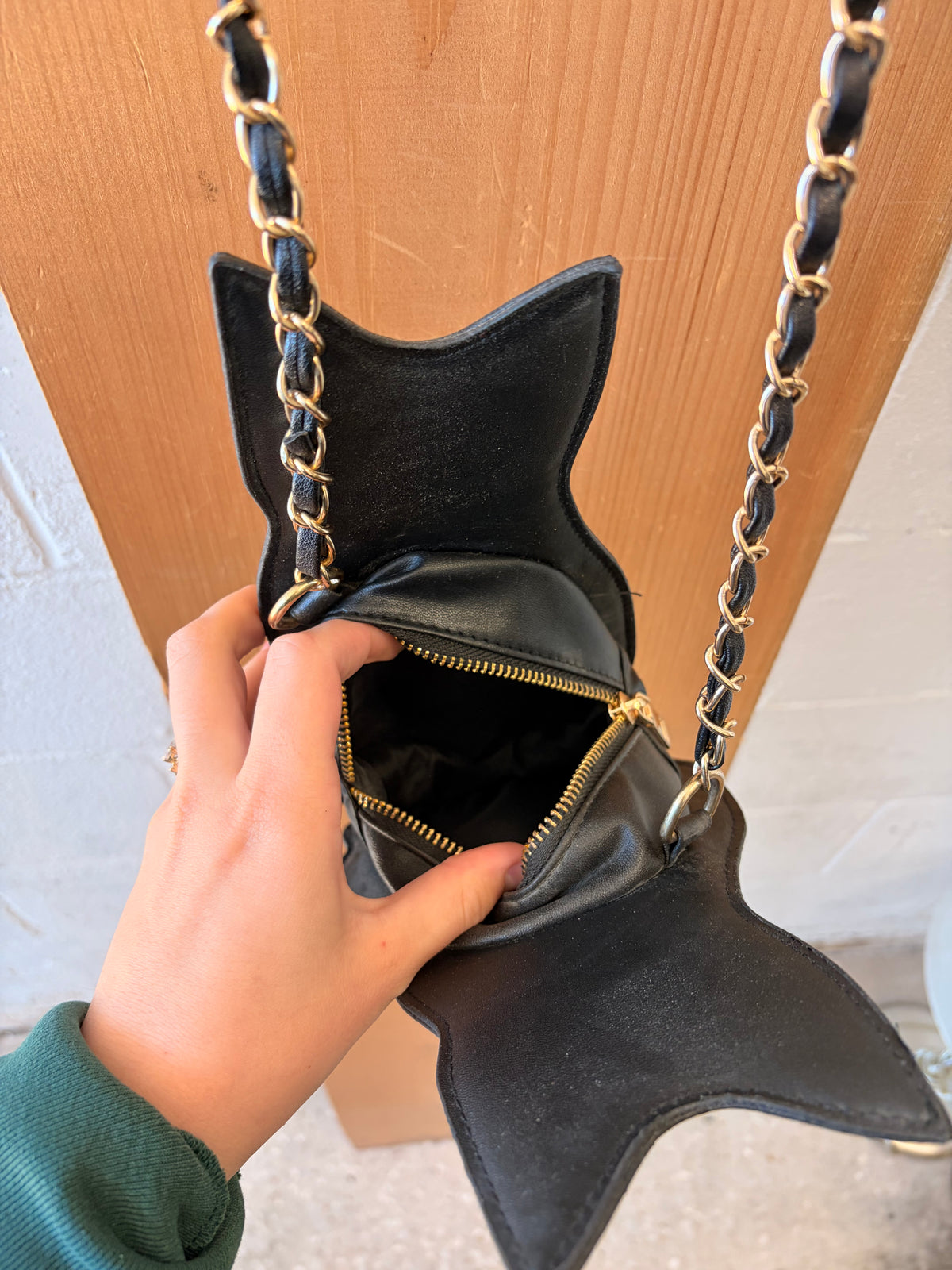 Black Cat Crossbody Purse