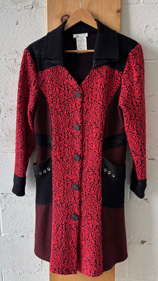 Black & Red Sweater Dress : M