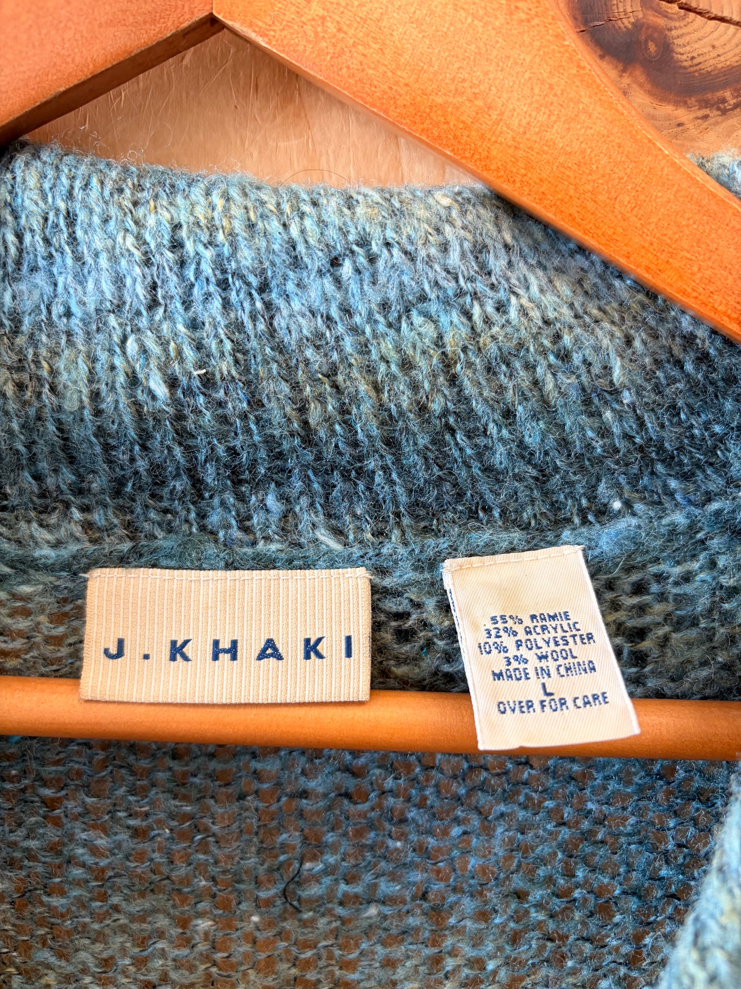 Knit Blue Sweater : L