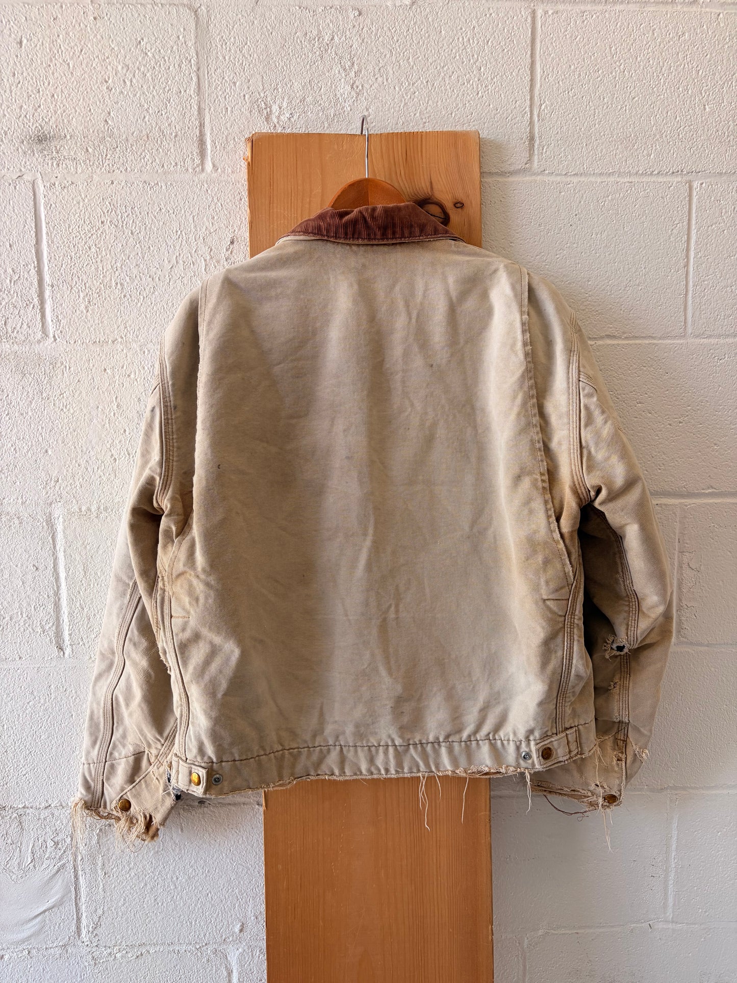 Distressed Carhartt Detroit Work Jacket : L