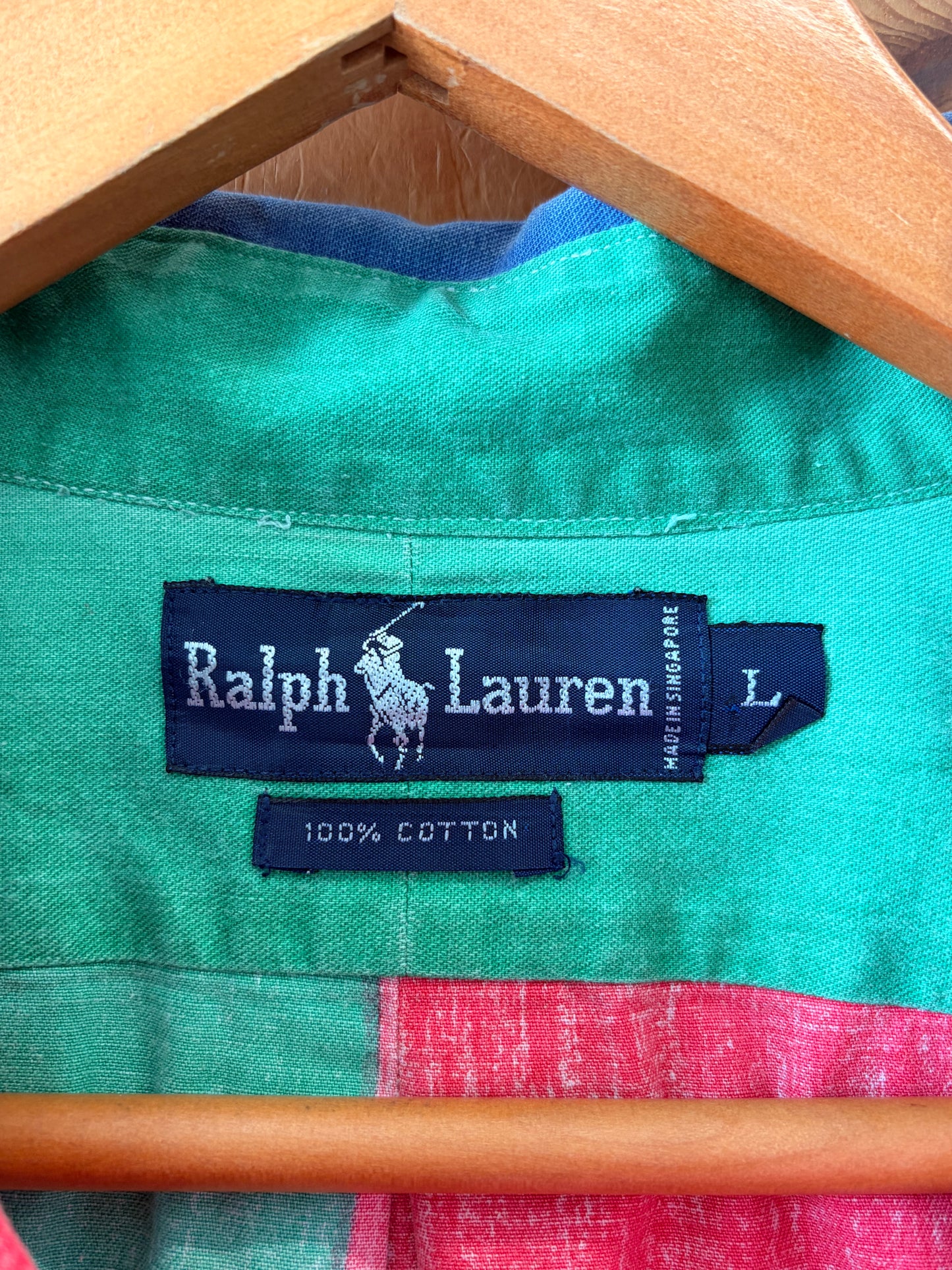 Vtg Striped Ralph Lauren Button Down : L