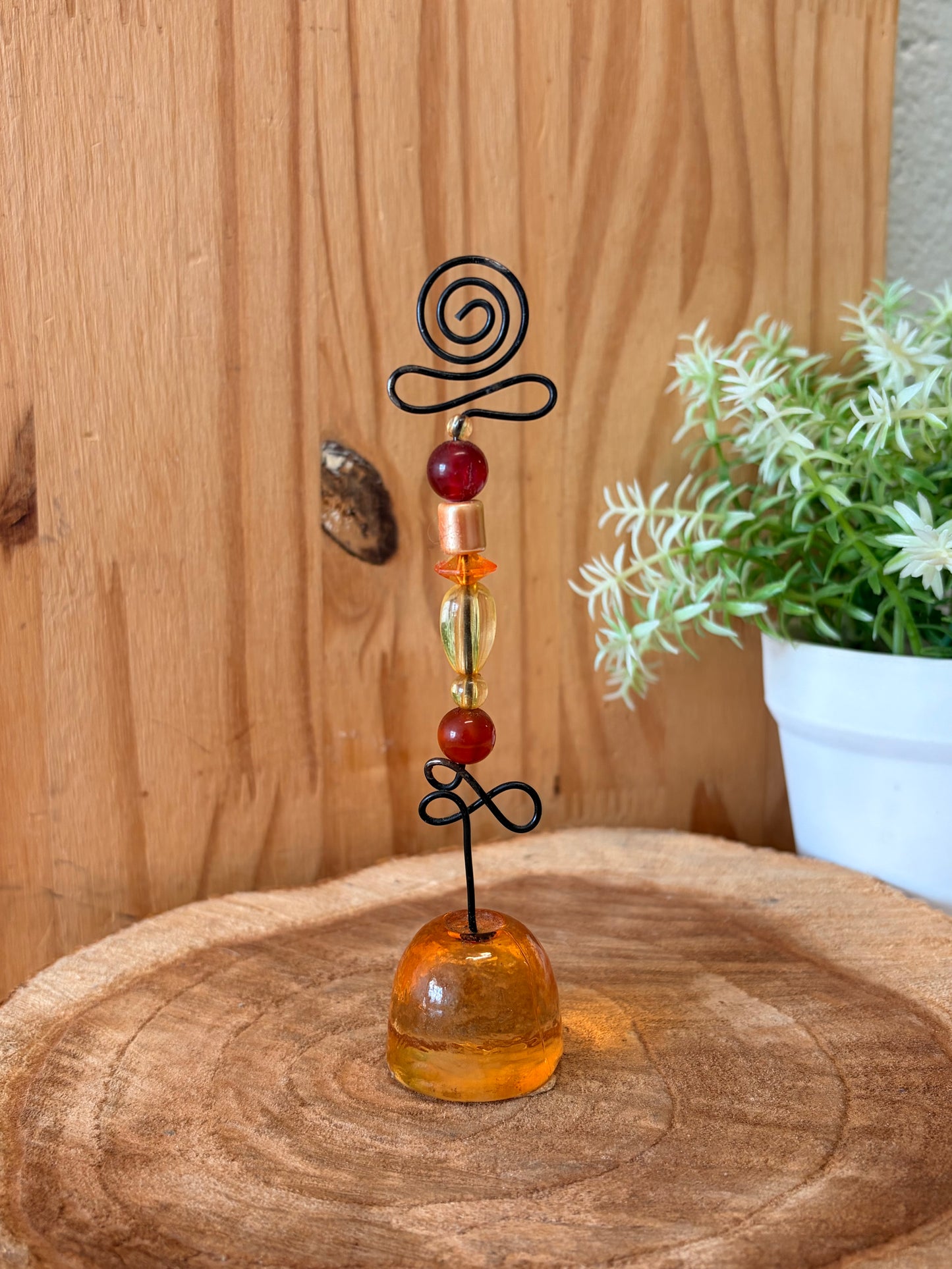 Beaded Photo Stand