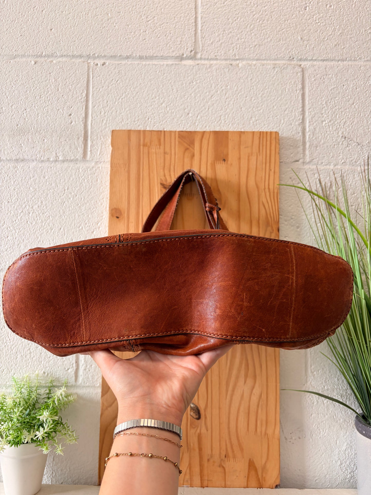 Brown Fossil Hobo Purse