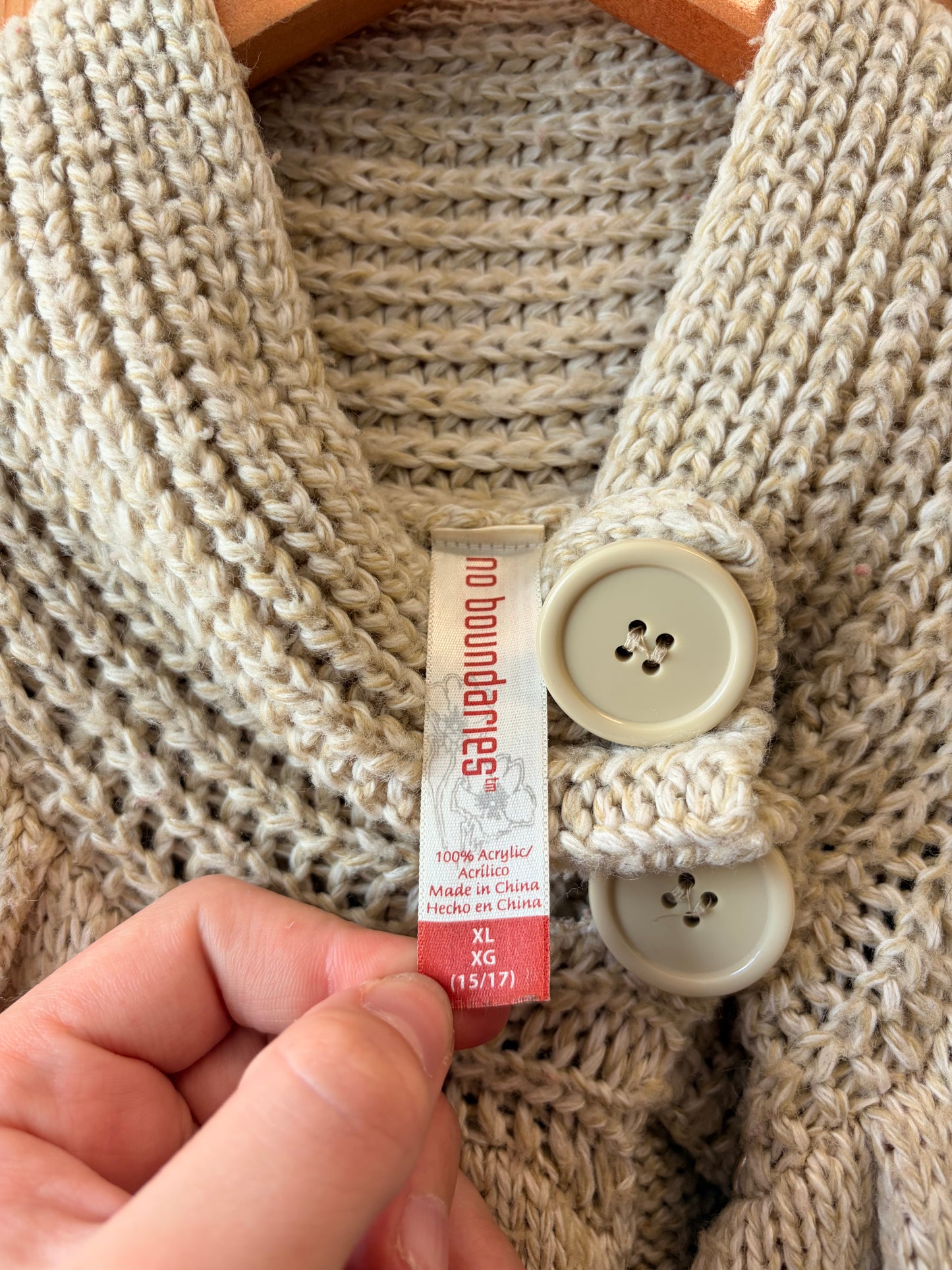 Sleeveless Mock Neck Cardigan : L/XL