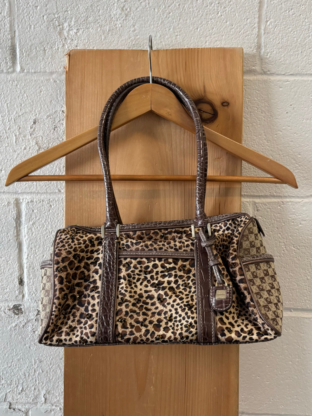 Vtg Leopard Print Liz Claiborne Bag
