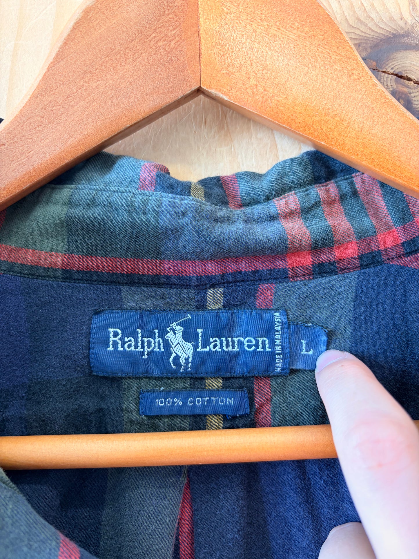 Ralph Lauren Plaid Button Up : L