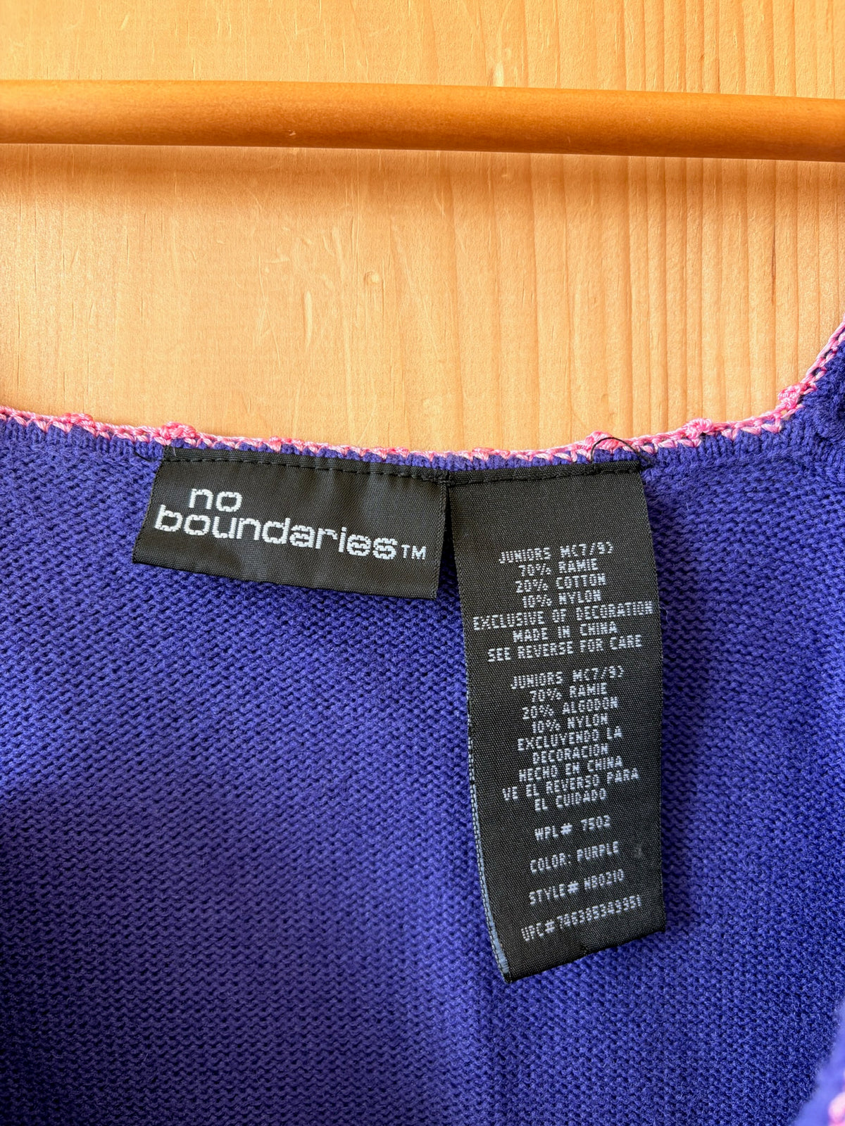 Vtg NoBo Embroidered Tank : M