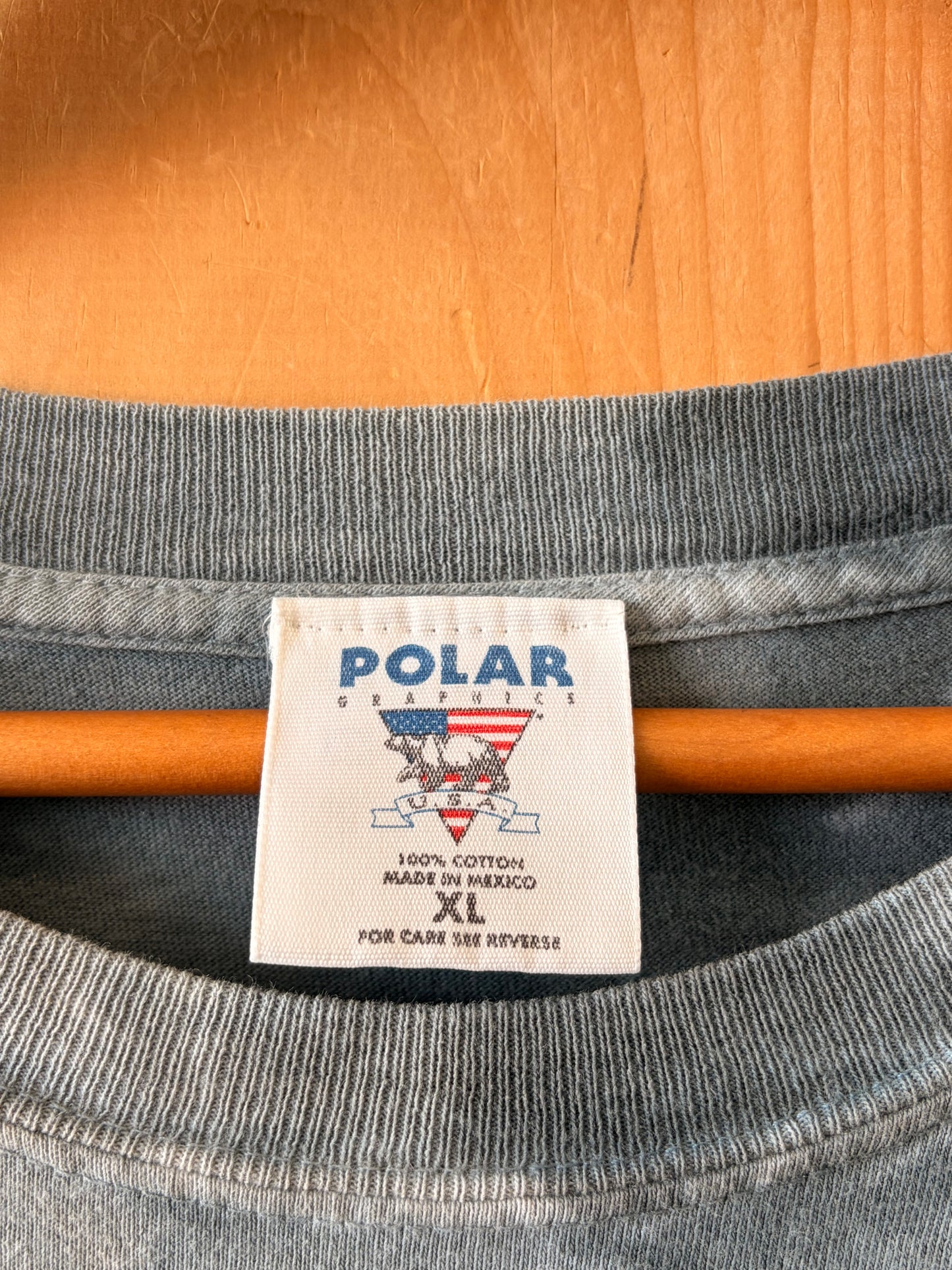 Vtg Polar Graphics Tie Dye Wolf Tee : XL