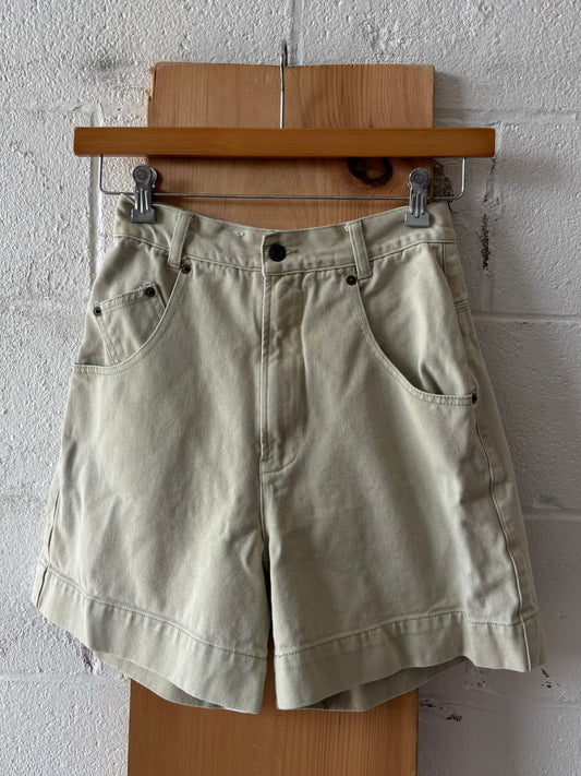 Vtg Green High Waisted Capezio Shorts : 26” W