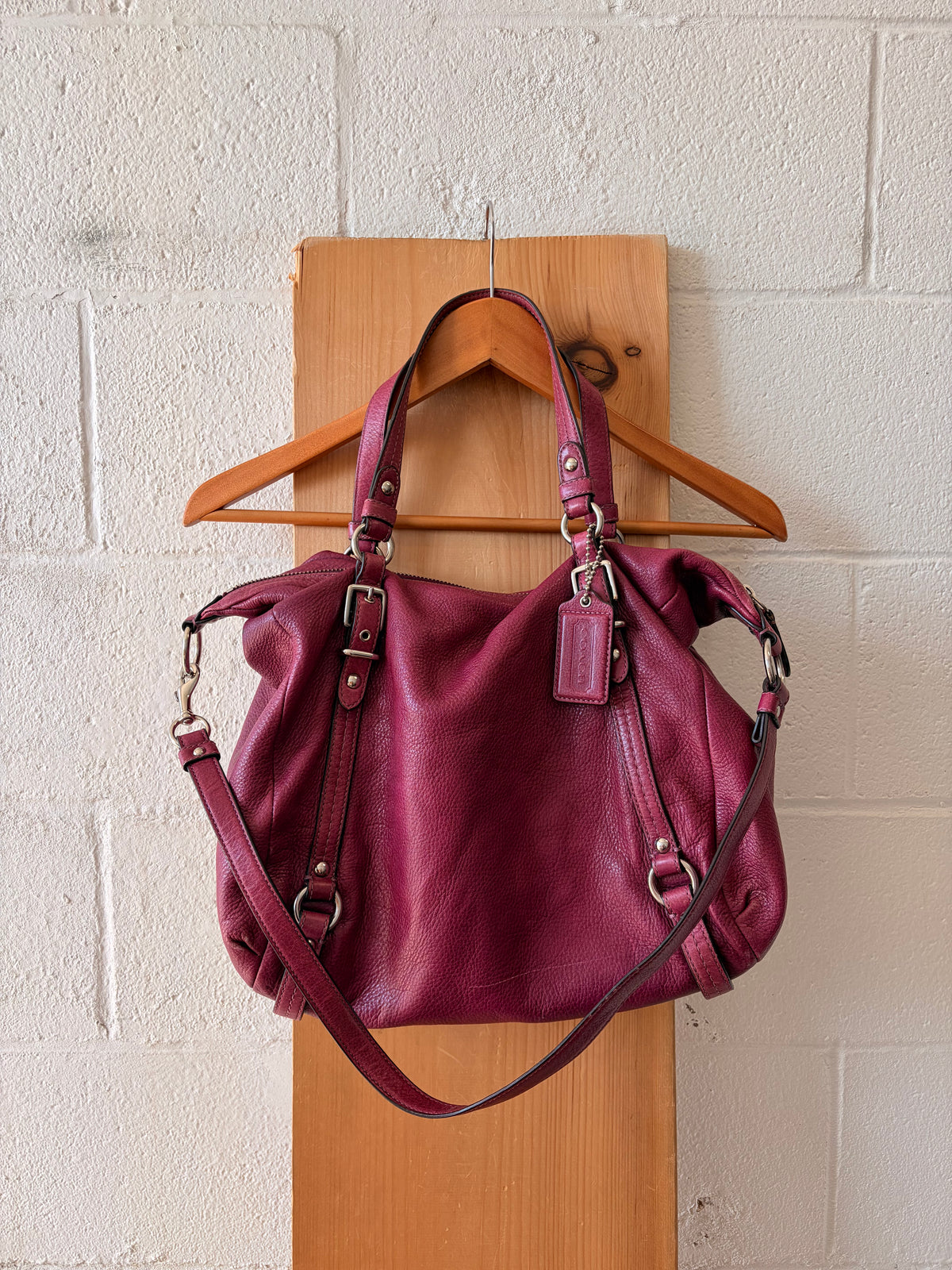 Coach Alexandra Raspberry Hobo Tote Bag