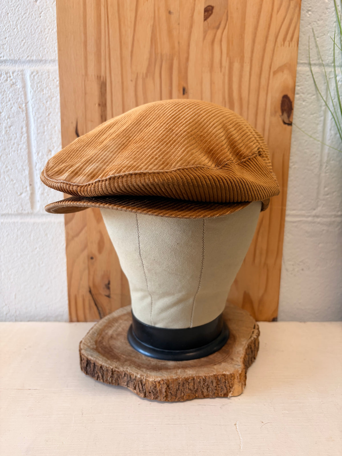 Vtg Corduroy Flat Cap : M
