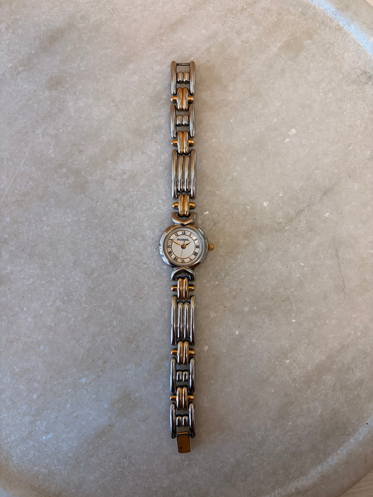 Two Tone Fossil Watch (Untested)