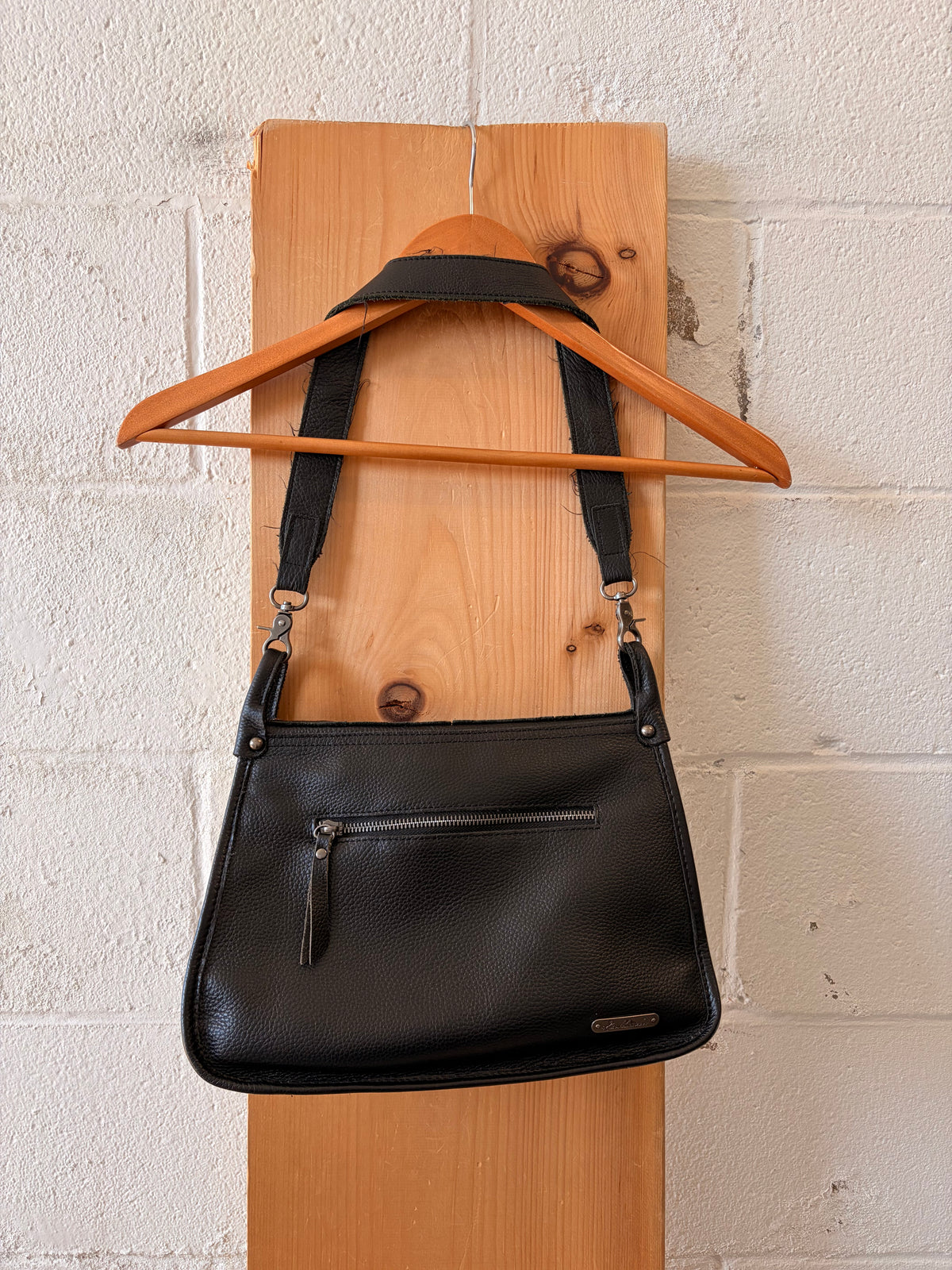 Circular Studded Leather Purse