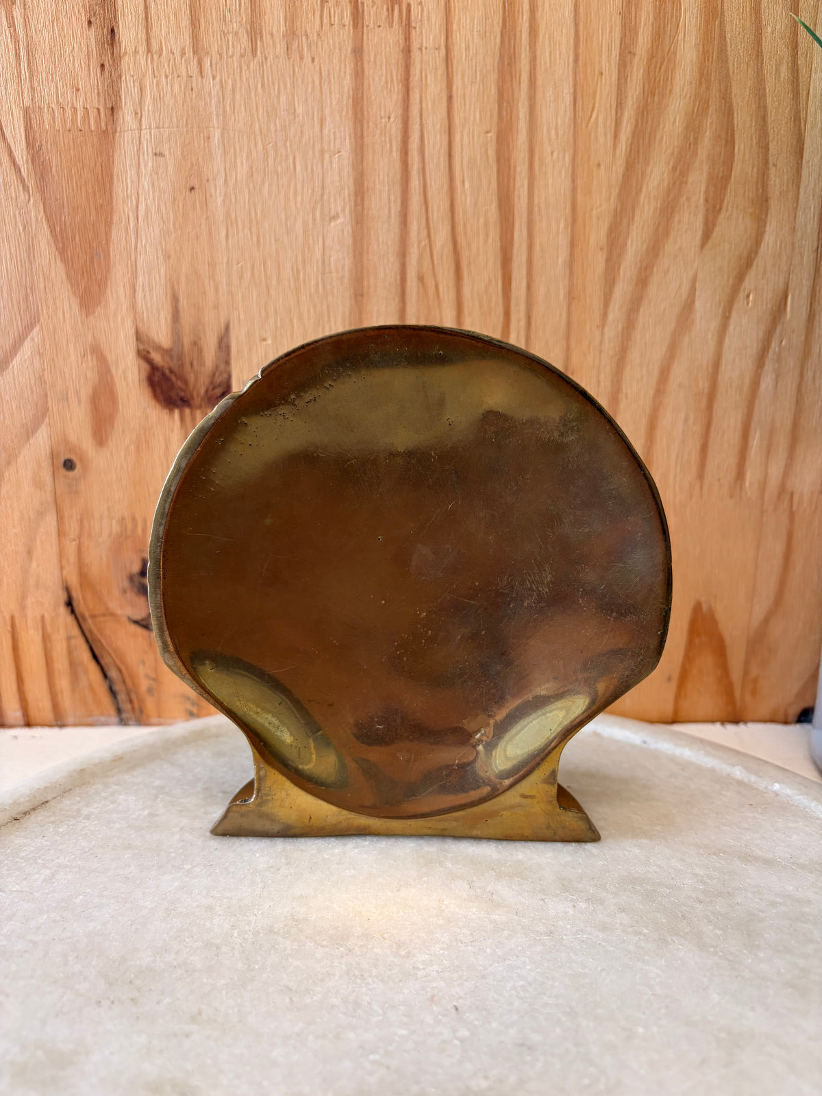 Brass Tone Seashell Book Ends (Local Pick Up Only)