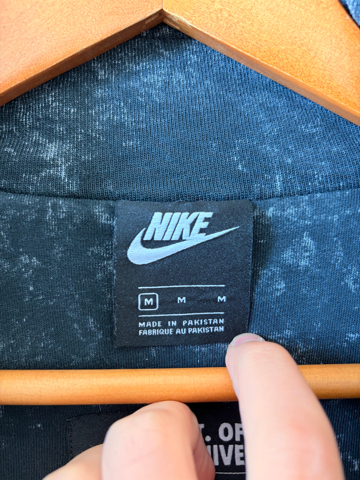 The Dept. Of Nike Archives Acid Wash Zip Up Jacket : M