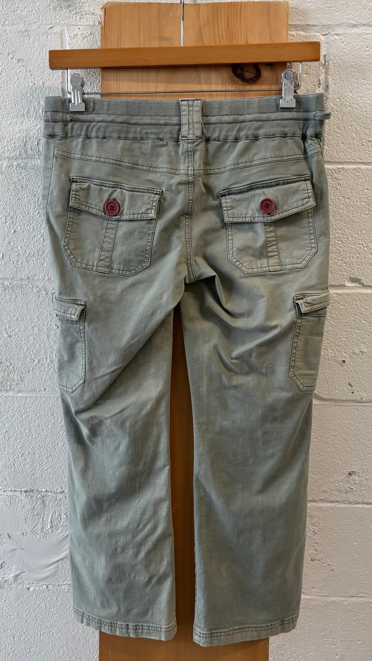 Sage Green Utility Pants : 34” W
