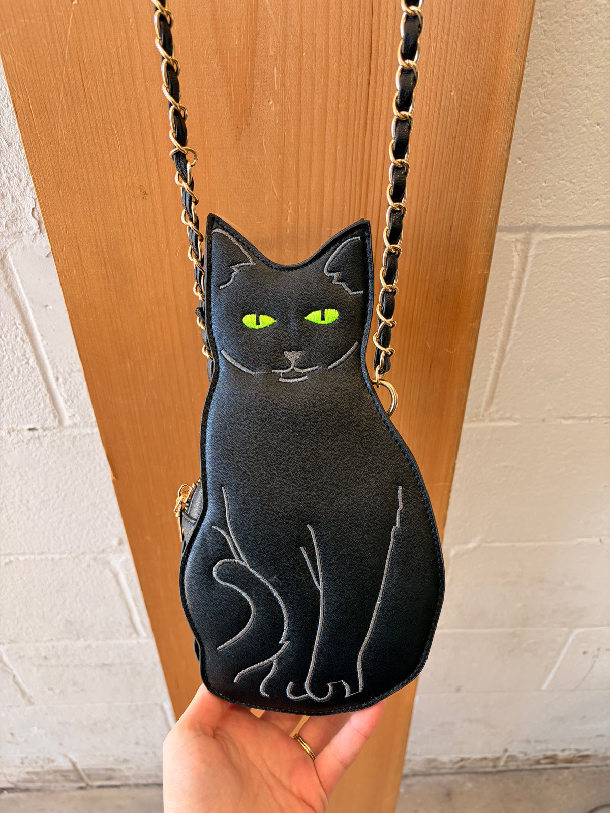 Black Cat Crossbody Purse