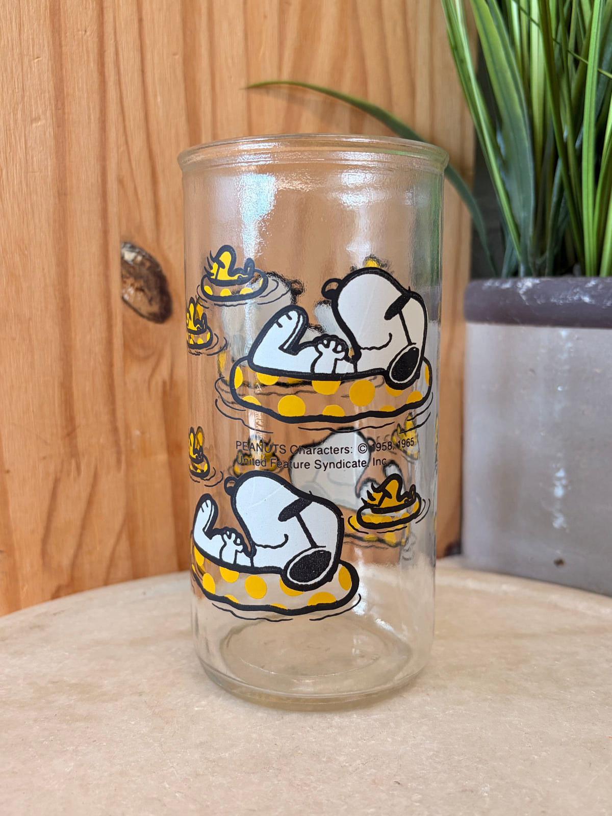 Vtg Snoopy Glass (Local Pick Up Only)