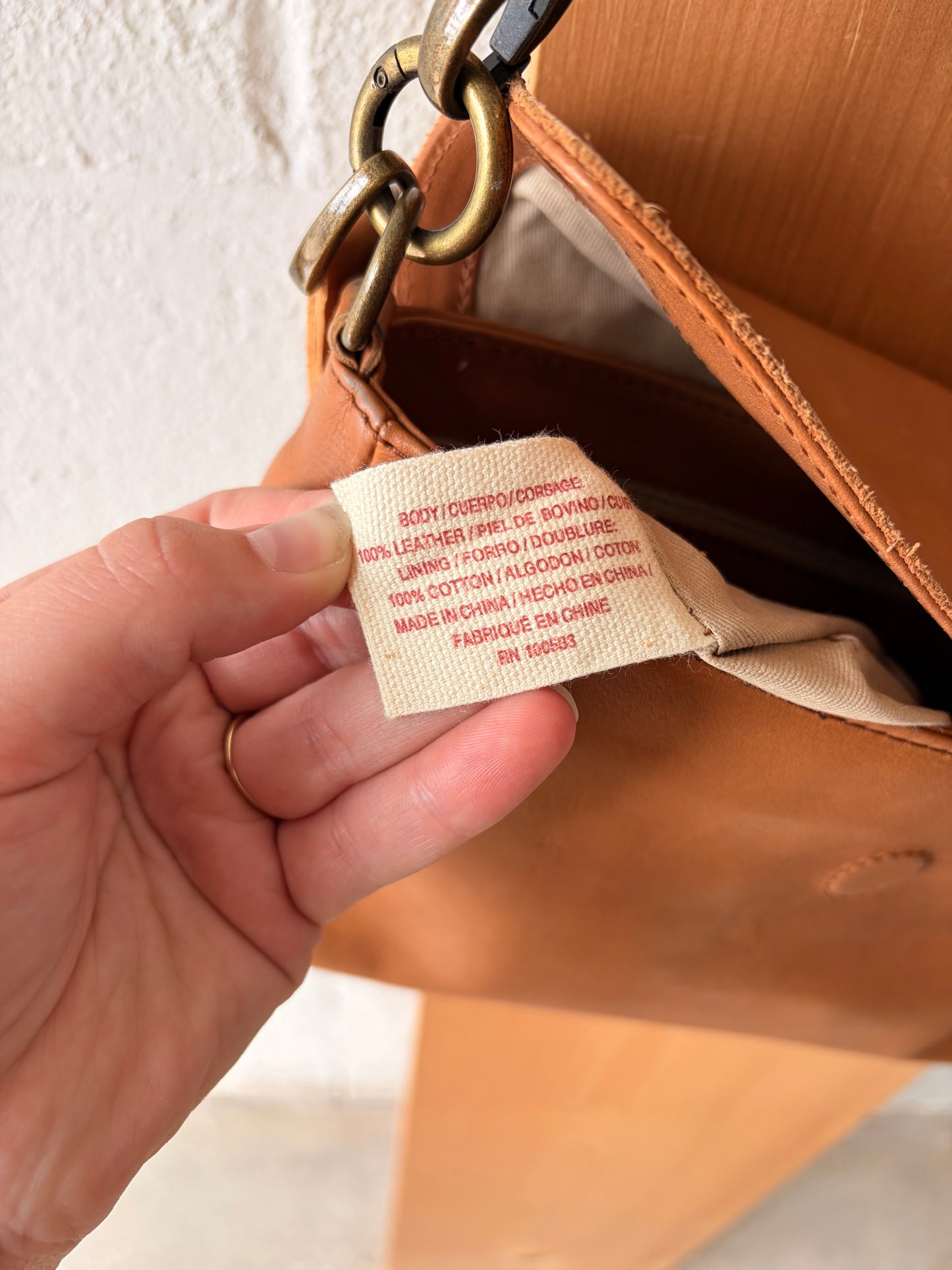 Brown Leather Lucky Purse