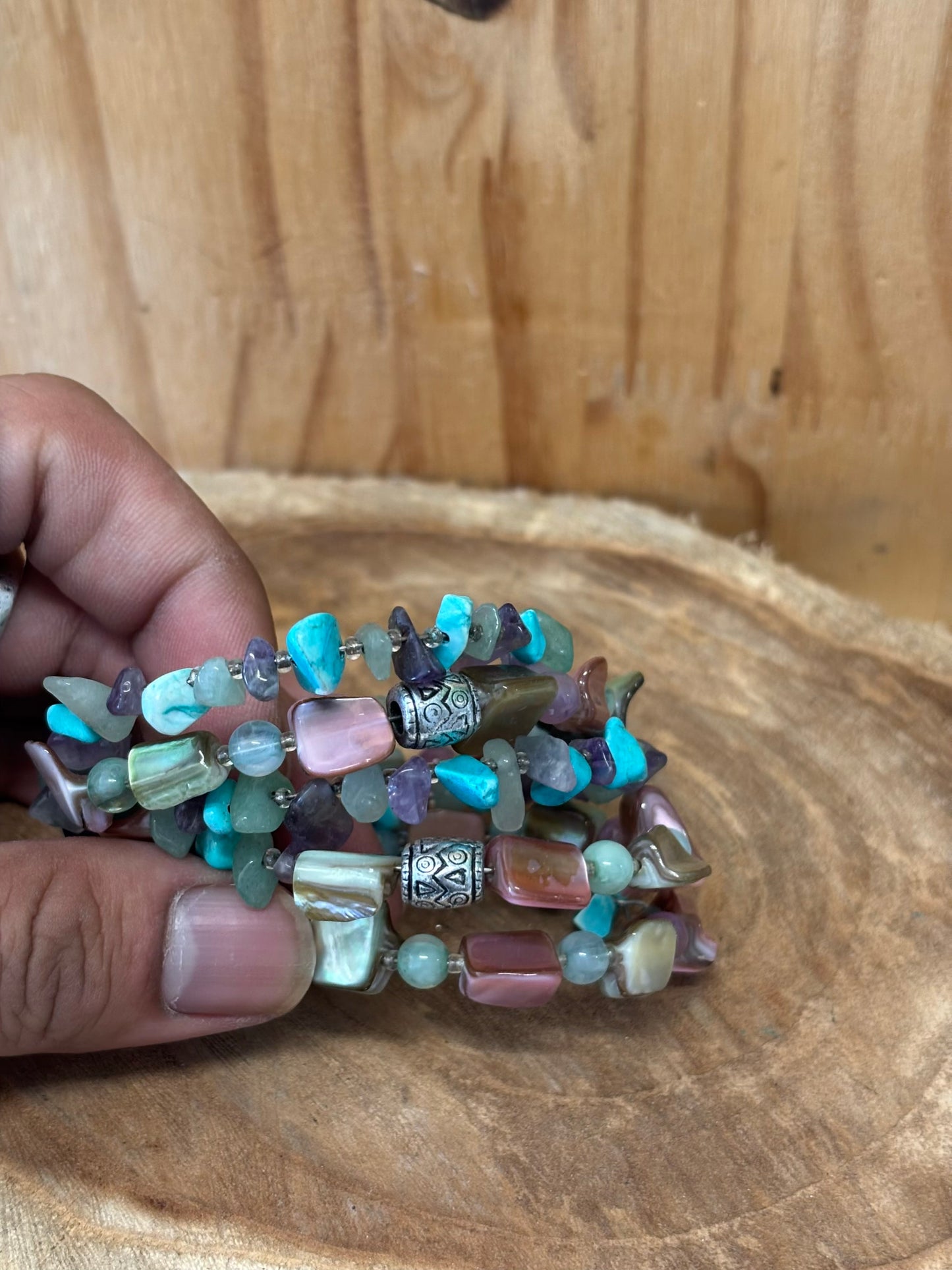 Colorful Memory Wire Bracelet