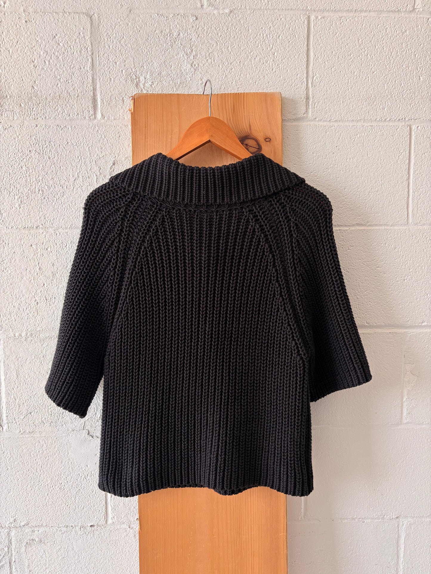 Knit Black Cardigan : S