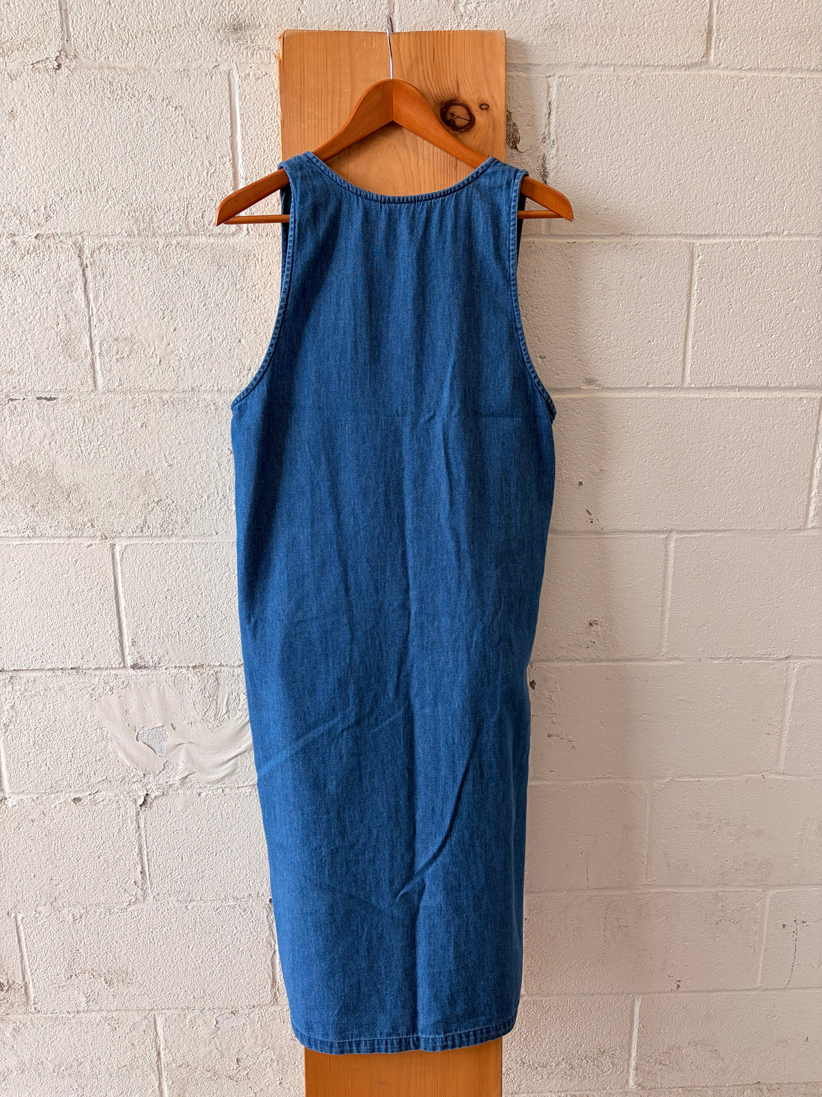 Vtg Denim Dress : M
