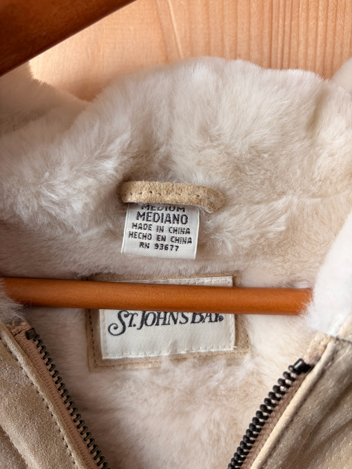St John’s Bay Suede Coat : M (Local Pick Up Only)