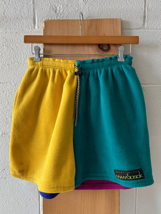 Vtg Fleece Color Block Shorts : 30” W