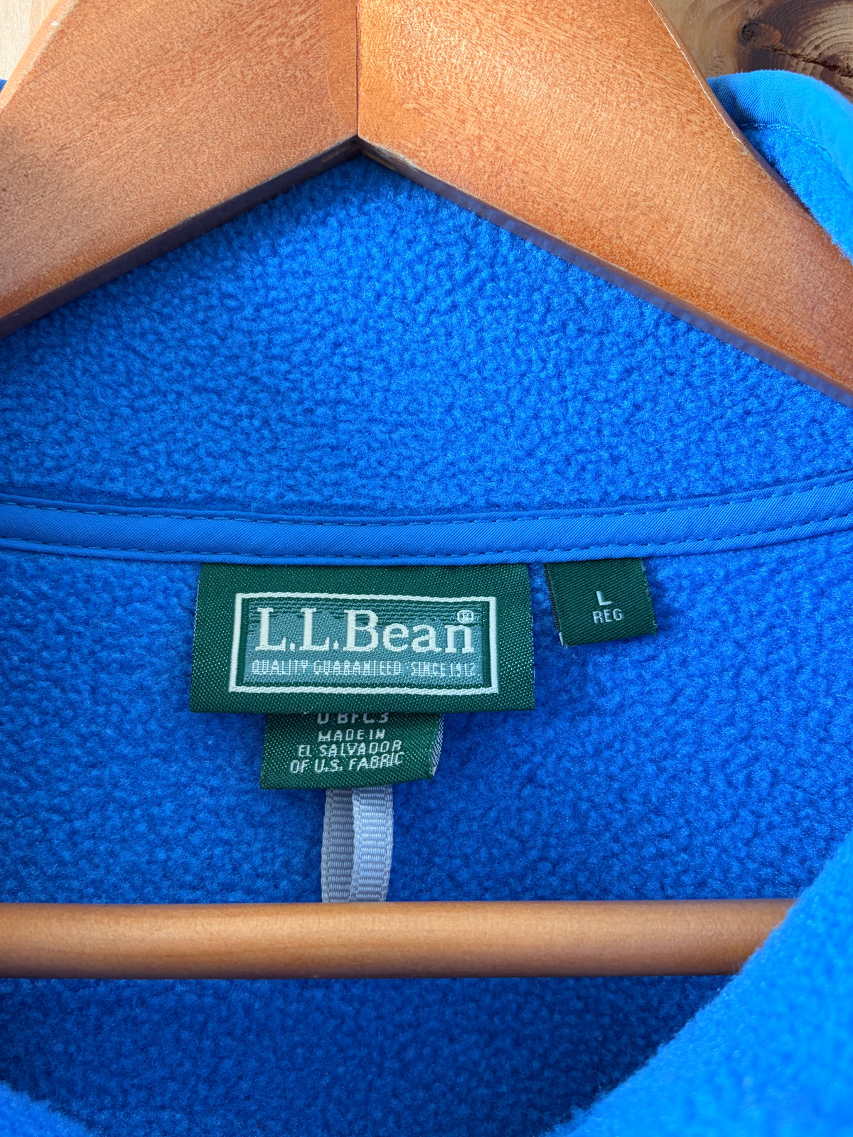 Electric Blue L.L. Bean 1/4 Snap Pullover : L