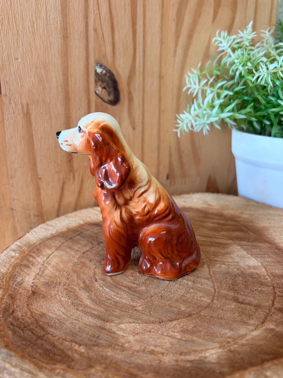 Vtg Ceramic Dog Figurine (Local Pick Up Only)