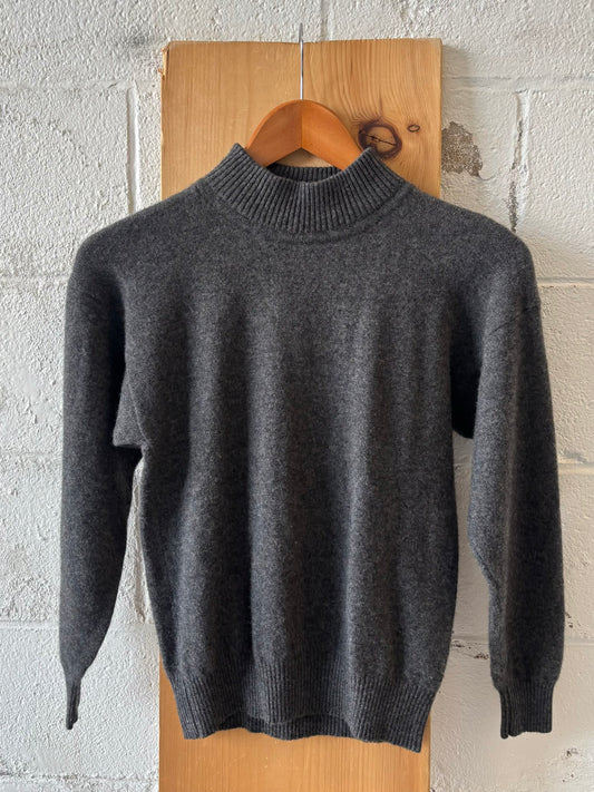 Vtg Gray 100% Cashmere Sweater : S