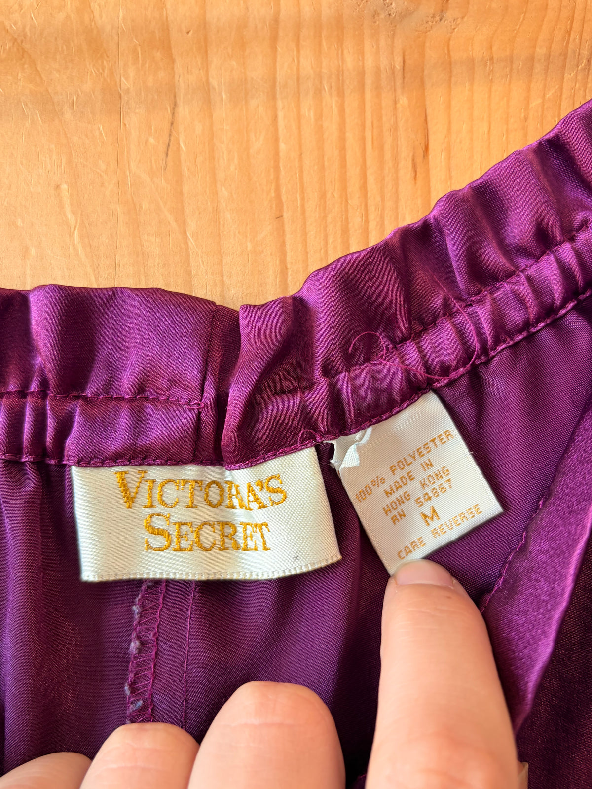 Vtg Victoria’s Secret Gold Label Purple Sleep Set : M