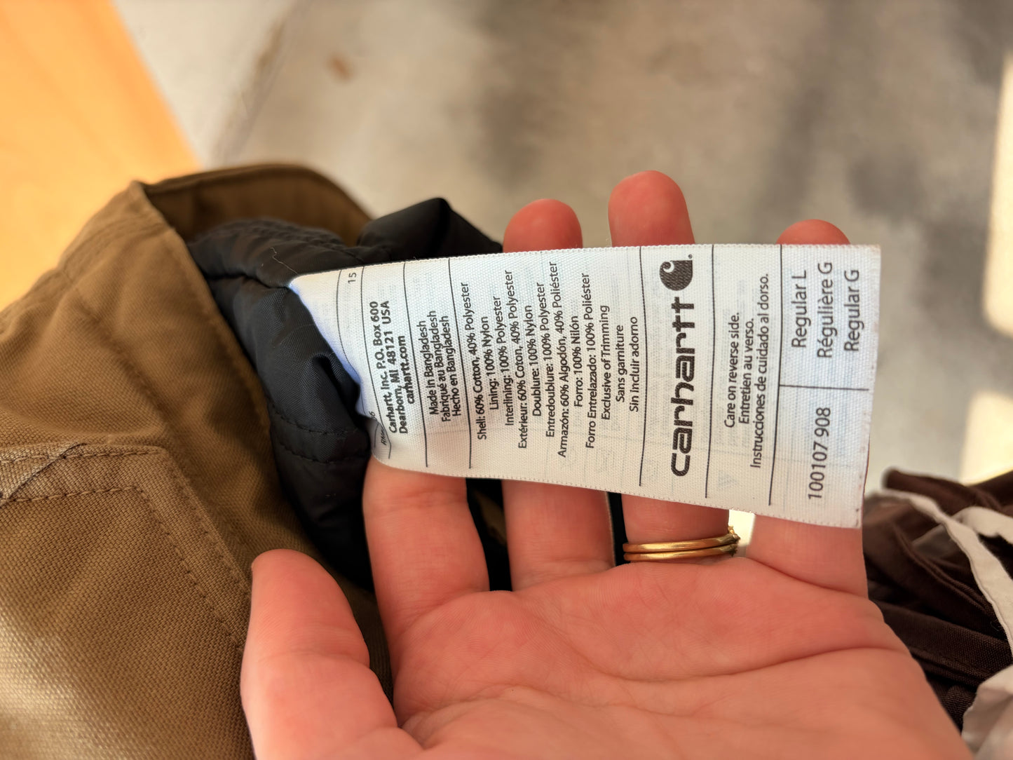 Carhartt Quick Duck Jacket : L