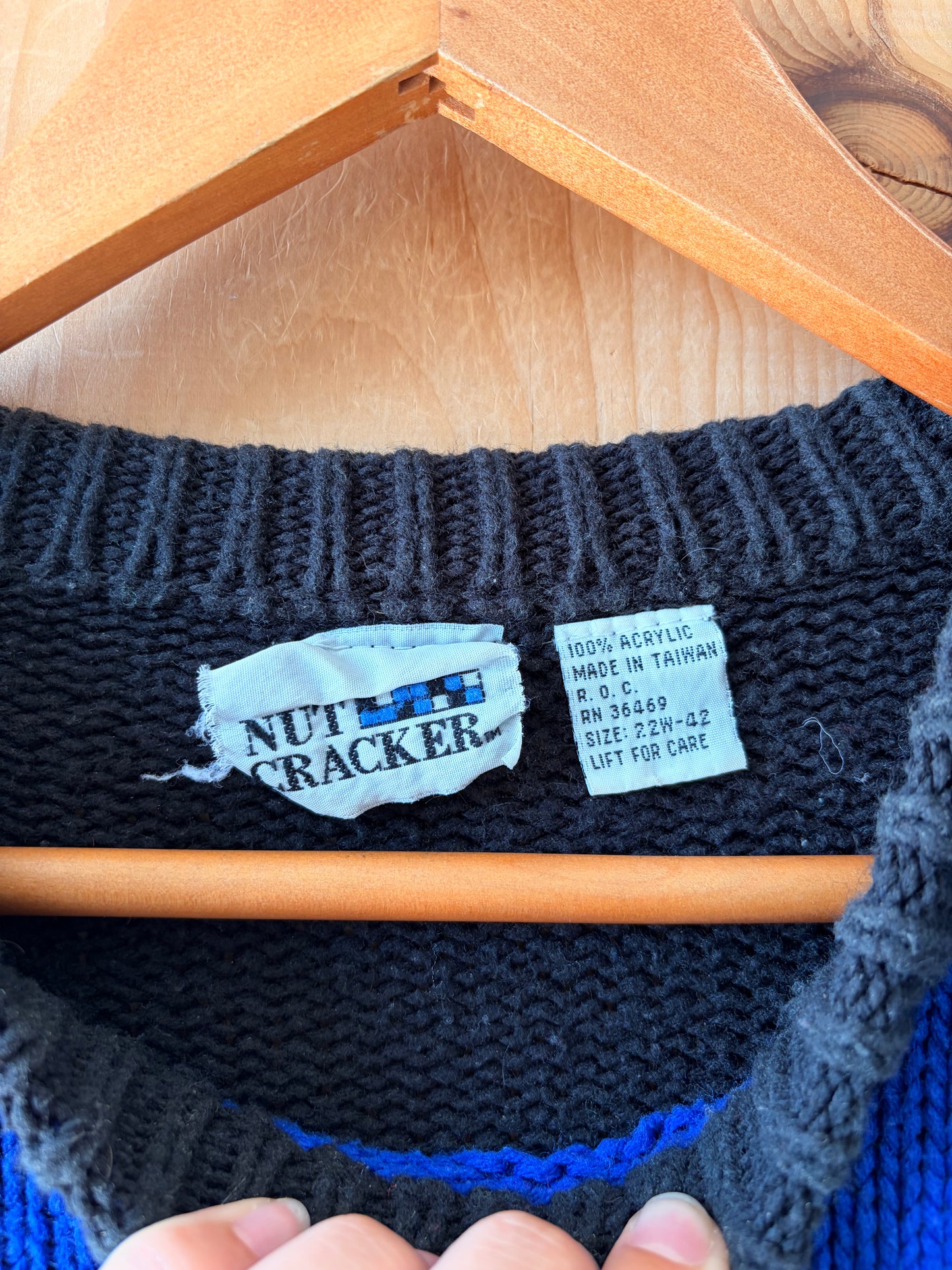 Vtg Nutcracker Mountain Scene Sweater : L