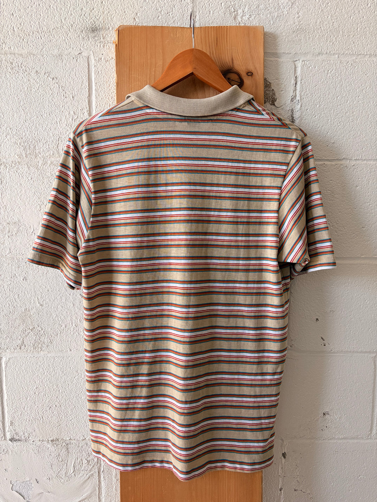Vtg Levi’s Striped Single Stitch Polo : L