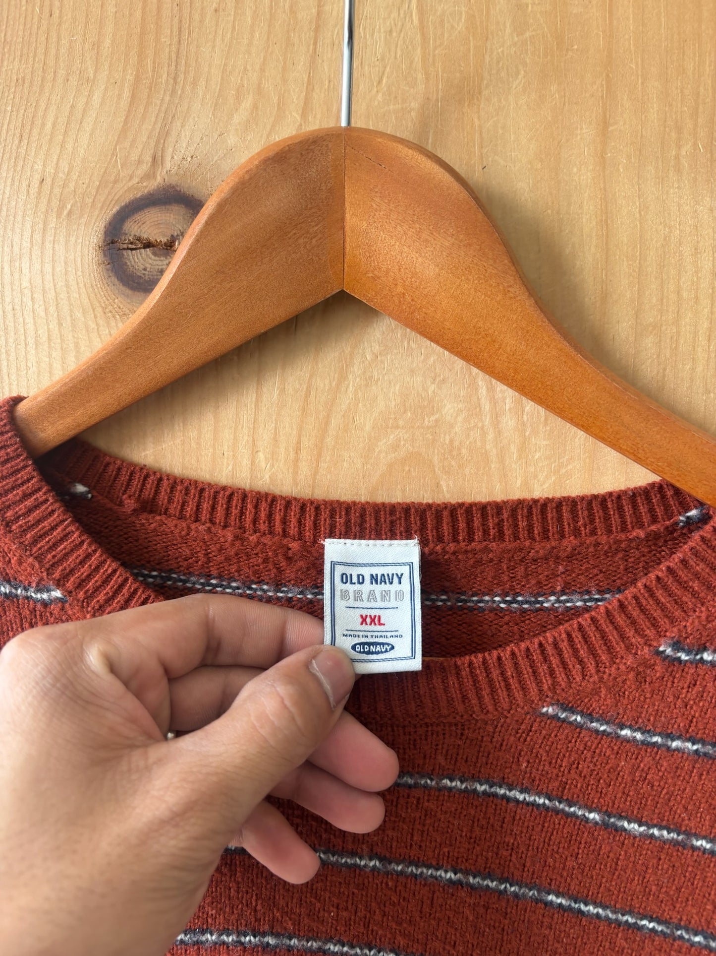 Vtg Old Navy Striped Sweater : 2XL