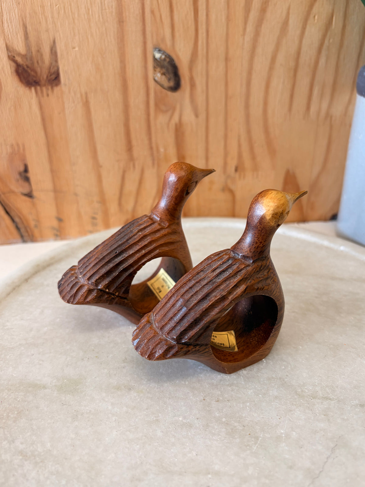 Wooden Turkey Napkin Rings