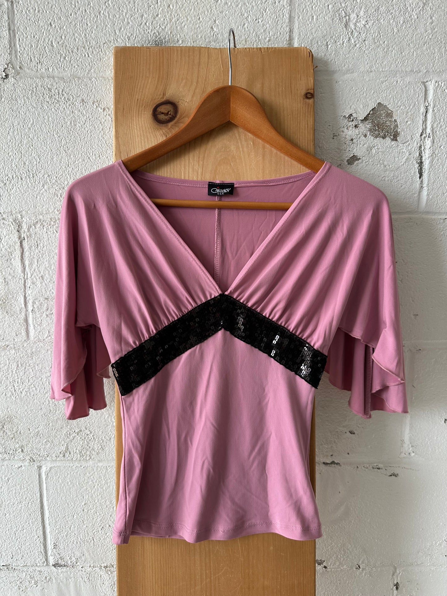 Pink Y2K Top : S