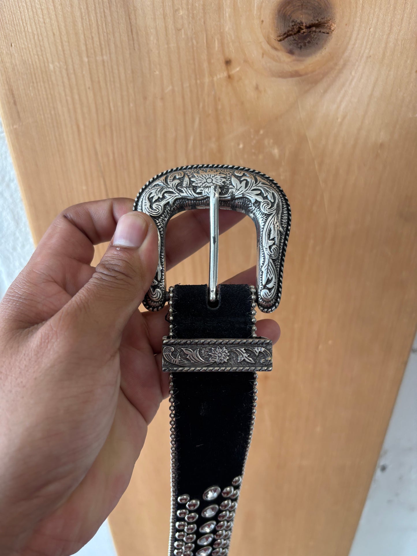 Black Studded Belt