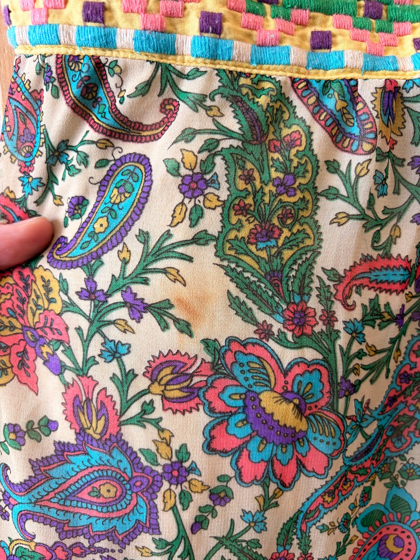 Paisley Strapless Dress : S