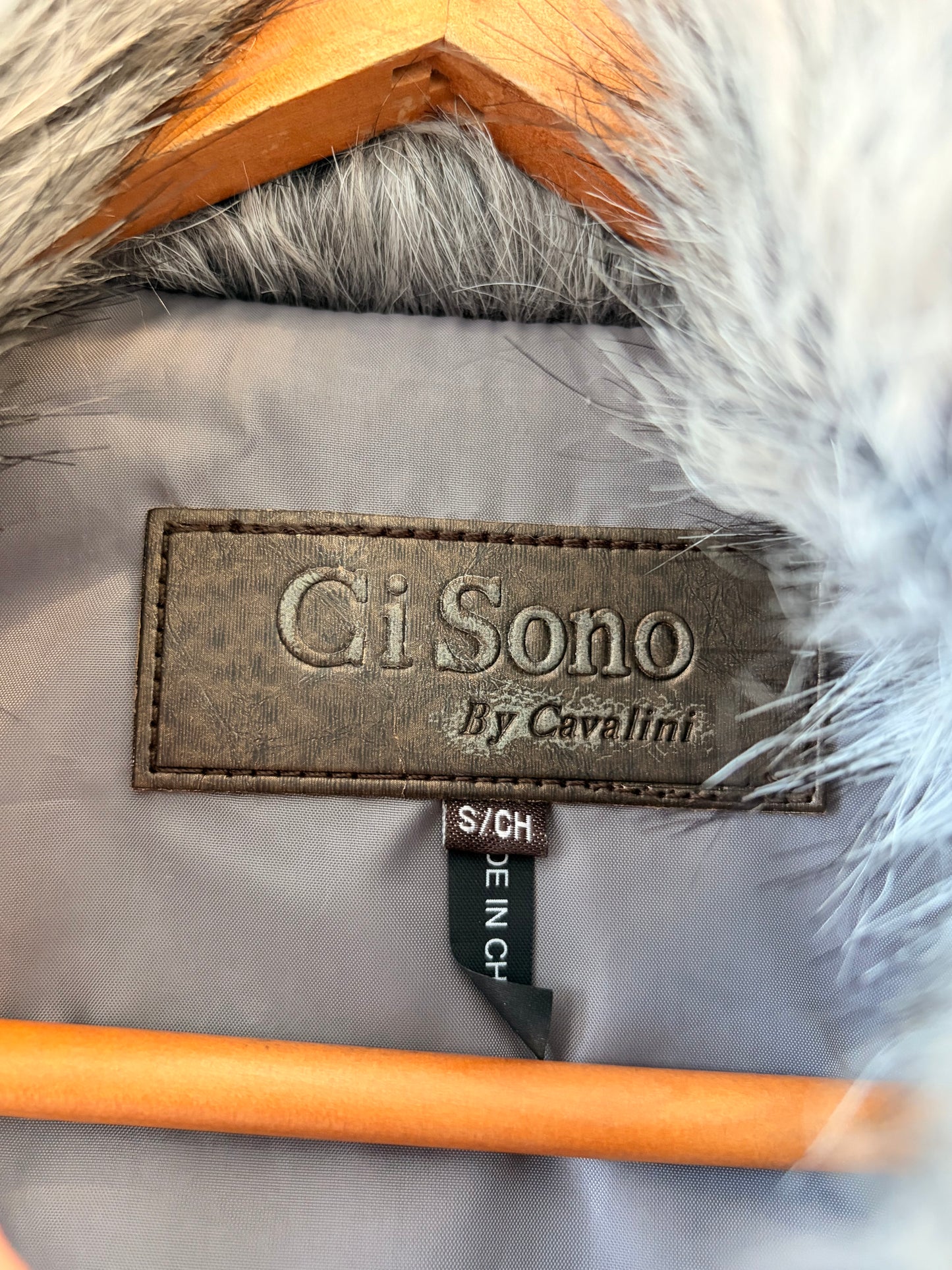 Gray Faux Fur Vest : S